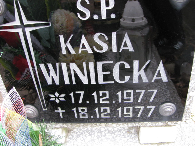 Katarzyna Winiecka 1977 Inowrocław - Grobonet - Wyszukiwarka osób pochowanych