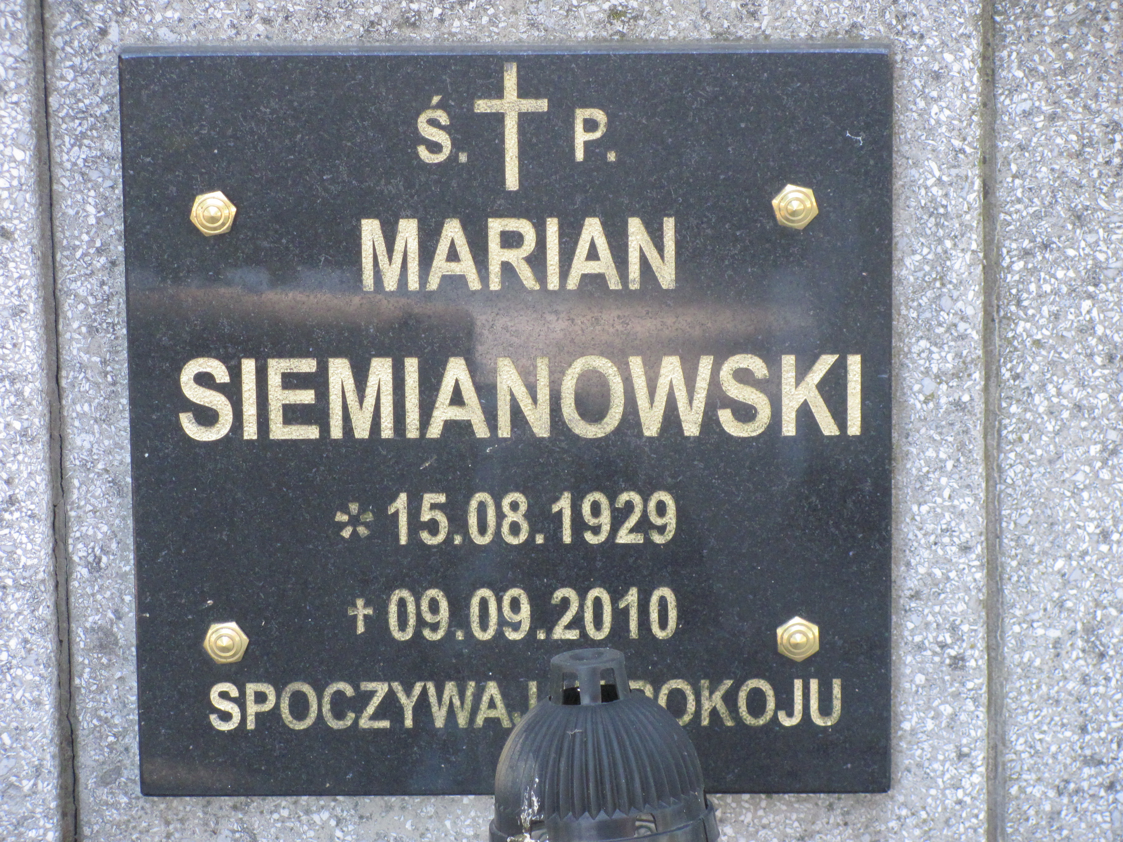 Grób Marian Siemianowski