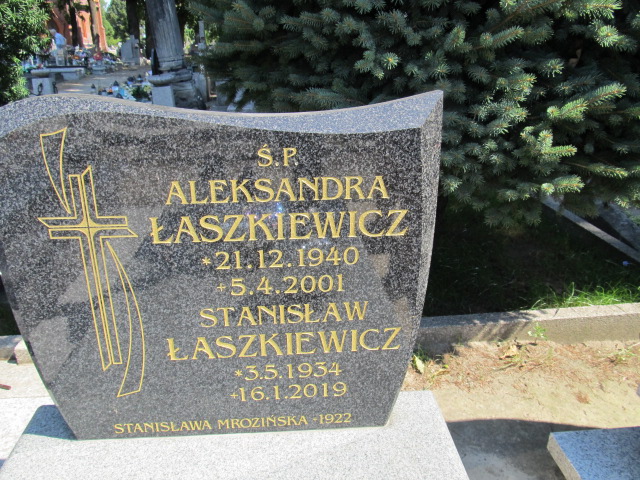 Aleksandra Łaszkiewicz 1940 Inowrocław - Grobonet - Wyszukiwarka osób pochowanych