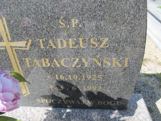 Tadeusz Tabaczyński 1925 Inowrocław - Grobonet - Wyszukiwarka osób pochowanych