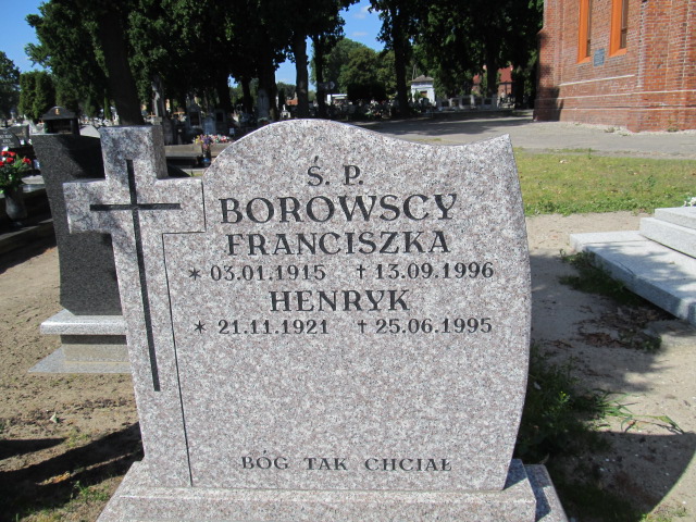 Henryk Borowski 1921 Inowrocław Parafialny - Grobonet - Wyszukiwarka osób pochowanych