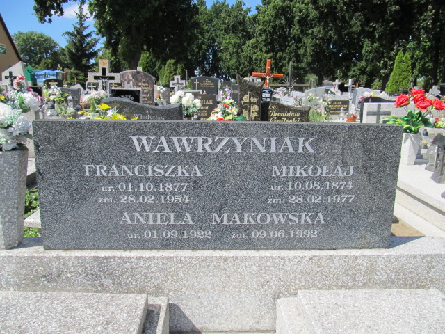 Grób Franciszka Wawrzyniak