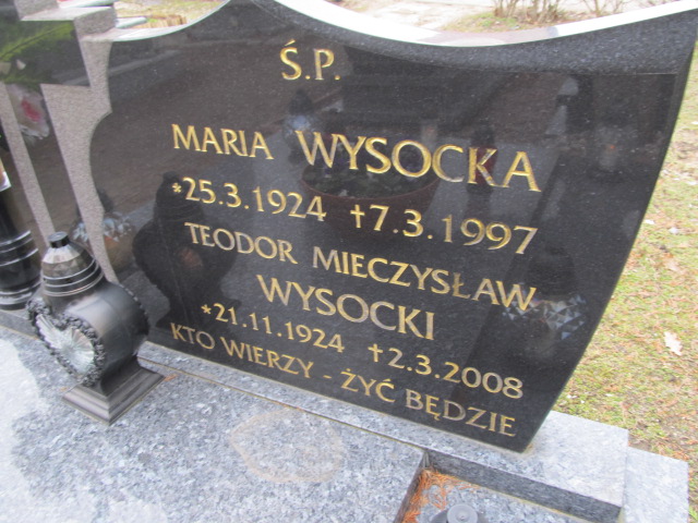 Teodor Wysocki 1924 Inowrocław Parafialny - Grobonet - Wyszukiwarka osób pochowanych