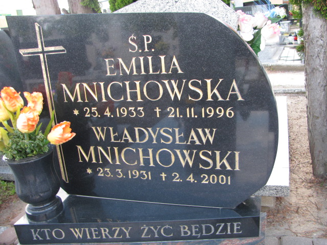 Emilia Mnichowska 1933 Inowrocław Parafialny - Grobonet - Wyszukiwarka osób pochowanych