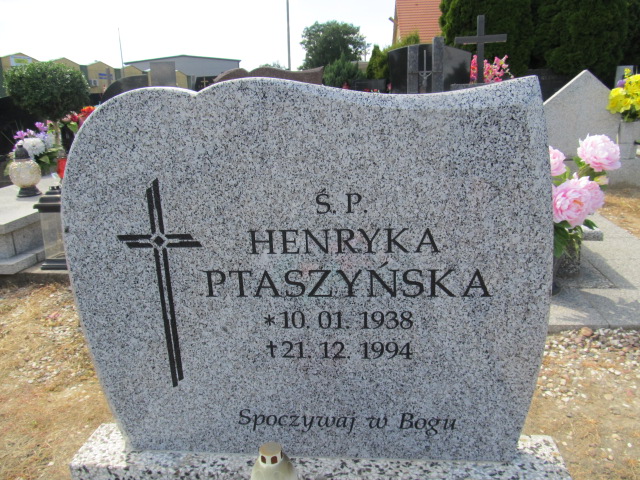 Henryka Ptaszyńska 1938 Inowrocław - Grobonet - Wyszukiwarka osób pochowanych