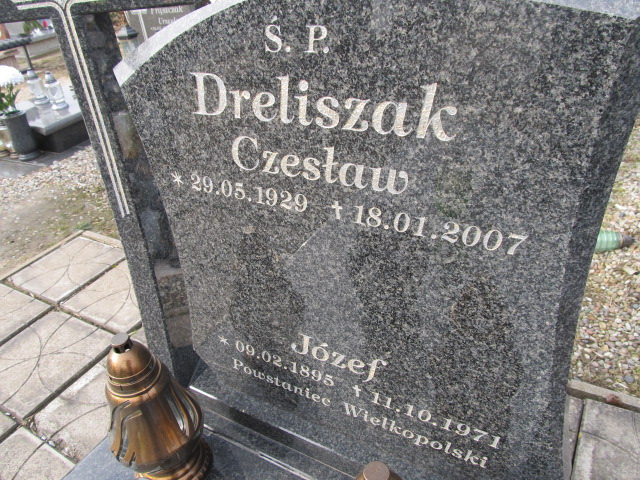 Czesław Dreliszak 1929 Inowrocław - Grobonet - Wyszukiwarka osób pochowanych