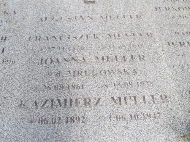 Kazimierz Muller 1892 Inowrocław - Grobonet - Wyszukiwarka osób pochowanych