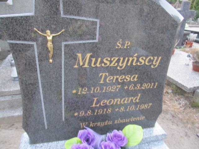 Teresa Muszyńska 1927 Inowrocław - Grobonet - Wyszukiwarka osób pochowanych