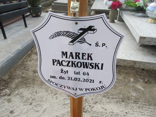 Marek Paczkowski 1956 Inowrocław - Grobonet - Wyszukiwarka osób pochowanych