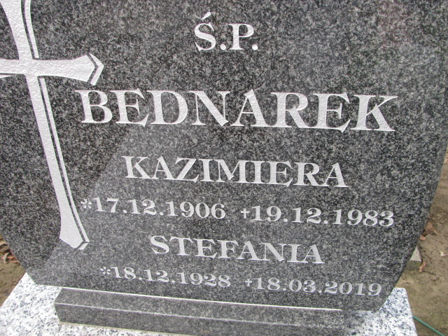 Kazimiera Bednarek 1906 Inowrocław - Grobonet - Wyszukiwarka osób pochowanych