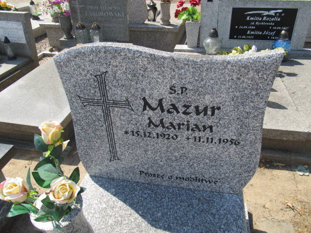 Marian Mazur 1920 Inowrocław - Grobonet - Wyszukiwarka osób pochowanych
