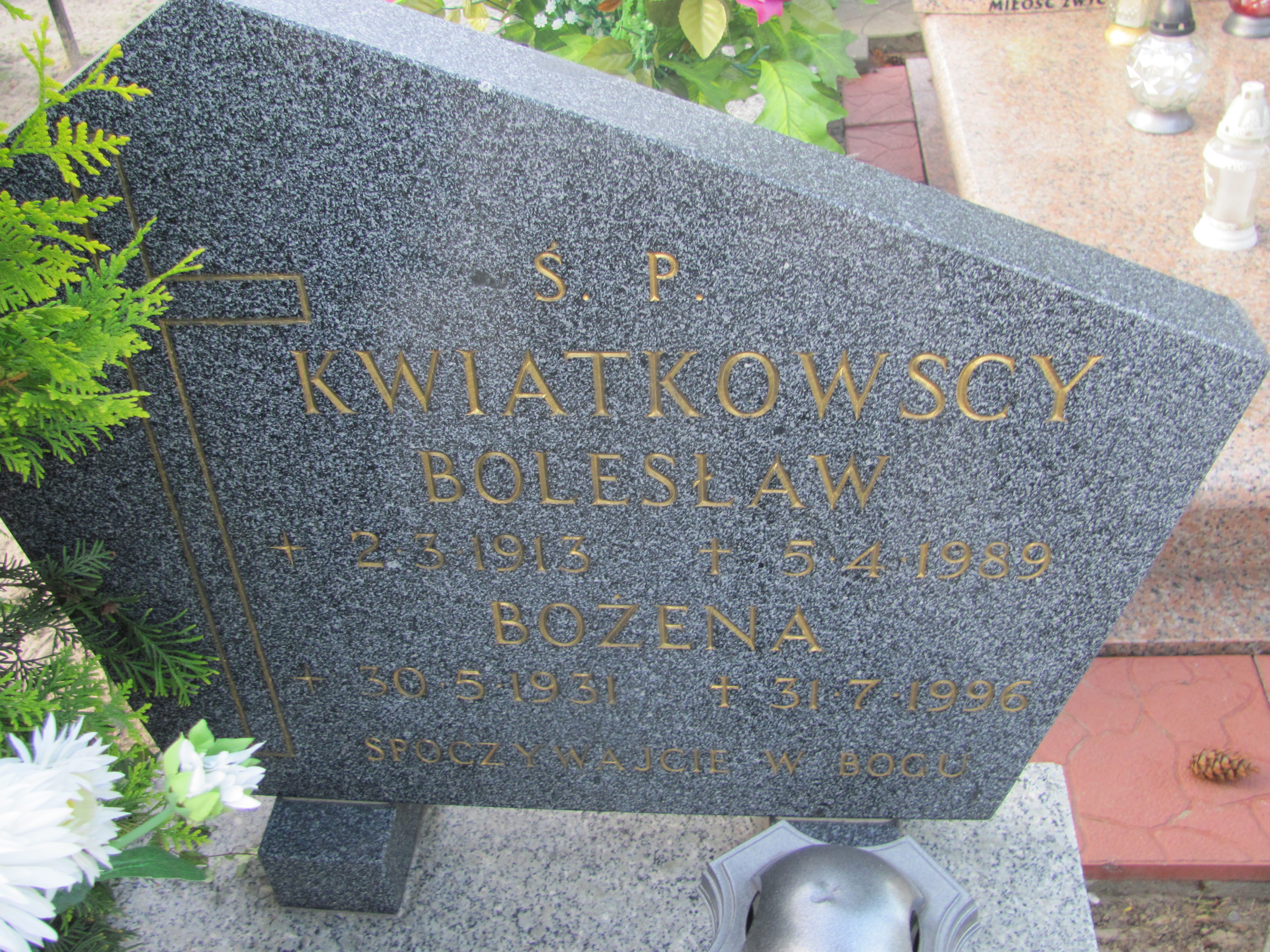 Bożena Kwiatkowski 1931 Inowrocław - Grobonet - Wyszukiwarka osób pochowanych