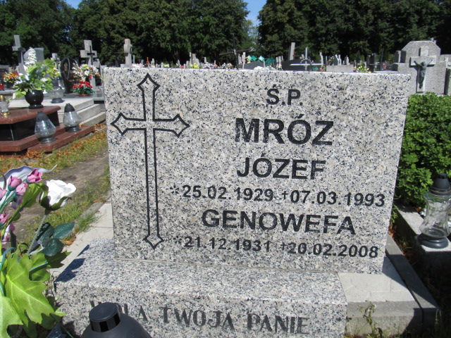 Genowefa Mróz 1931 Inowrocław - Grobonet - Wyszukiwarka osób pochowanych