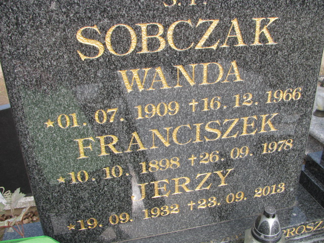 Franciszek Sobcxzak 1898 Inowrocław Parafialny - Grobonet - Wyszukiwarka osób pochowanych