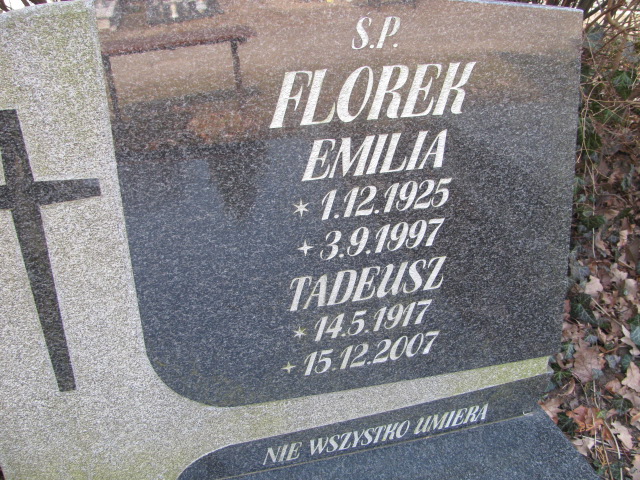 Tadeusz Florek 1917 Inowrocław - Grobonet - Wyszukiwarka osób pochowanych