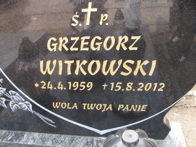 Grób Grzegorz Witkowski