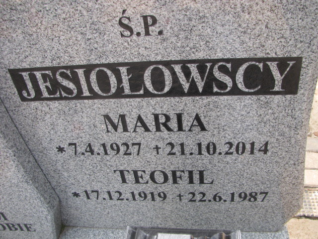 Teofil Jesiołowski 1919 Inowrocław - Grobonet - Wyszukiwarka osób pochowanych