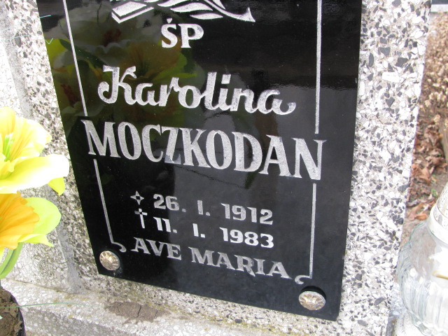 Karolina Moczkodan 1912 Inowrocław - Grobonet - Wyszukiwarka osób pochowanych