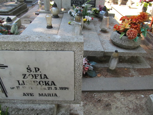 Zofia Lisiecka 1933 Inowrocław - Grobonet - Wyszukiwarka osób pochowanych