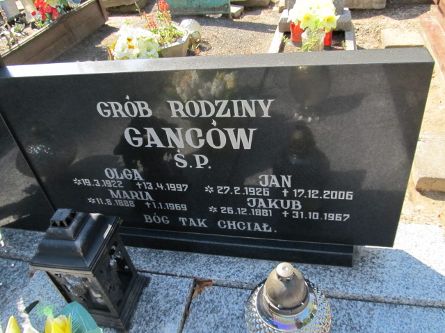 Jan Ganc 1926 Inowrocław - Grobonet - Wyszukiwarka osób pochowanych