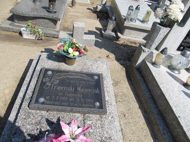 Franciszka Maciejczak 1869 Inowrocław - Grobonet - Wyszukiwarka osób pochowanych