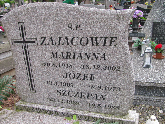 Marianna Zając 1918 Inowrocław - Grobonet - Wyszukiwarka osób pochowanych