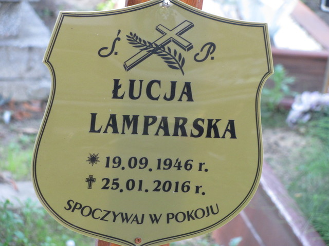 Łucja Lamparska 1946 Inowrocław Parafialny - Grobonet - Wyszukiwarka osób pochowanych