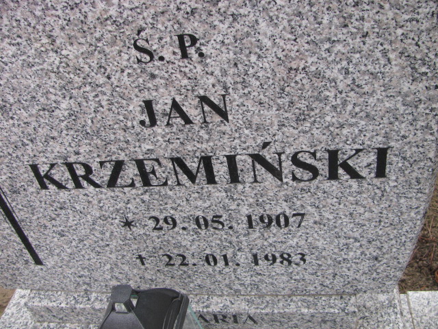 Jan Krzemiński 1907 Inowrocław - Grobonet - Wyszukiwarka osób pochowanych