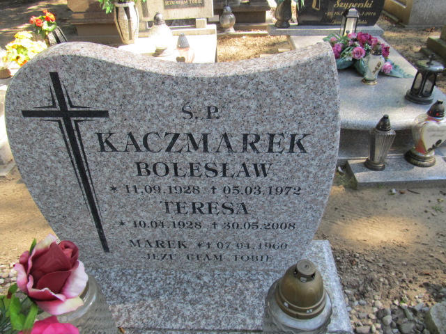 Teresa Kaczmarek 1928 Inowrocław - Grobonet - Wyszukiwarka osób pochowanych