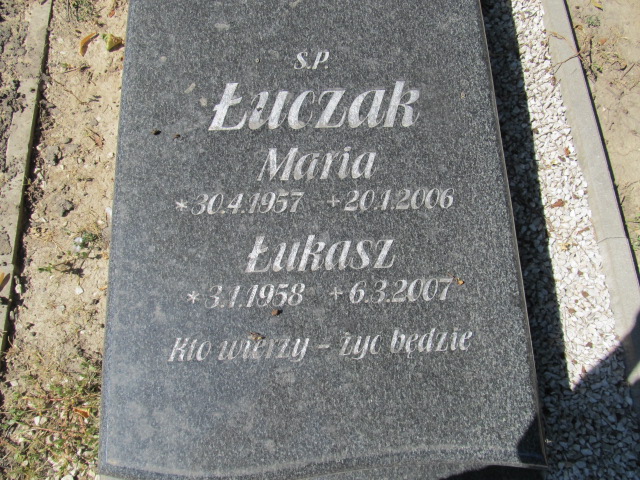 Maria Łuczak 1957 Inowrocław - Grobonet - Wyszukiwarka osób pochowanych