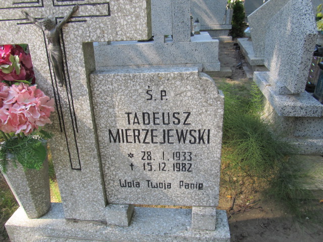 Tadeusz Mierzejewski 1933 Inowrocław - Grobonet - Wyszukiwarka osób pochowanych