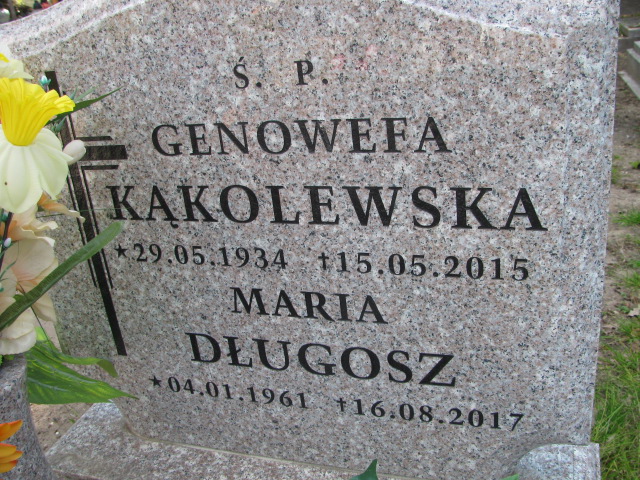 Genowefa Kąkolewska 1934 Inowrocław - Grobonet - Wyszukiwarka osób pochowanych