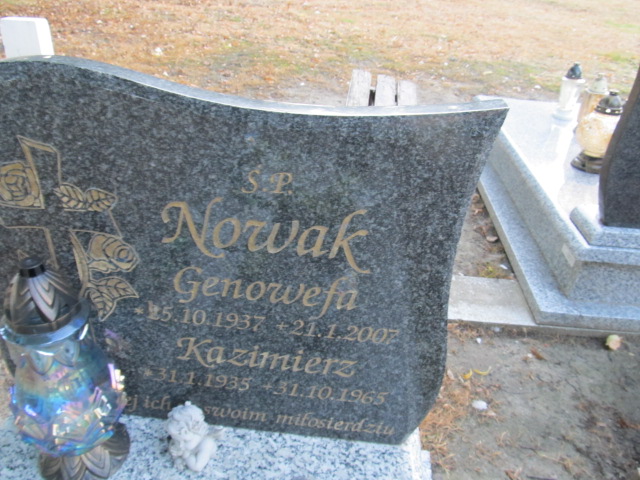 Genowefa Nowak 1937 Inowrocław - Grobonet - Wyszukiwarka osób pochowanych