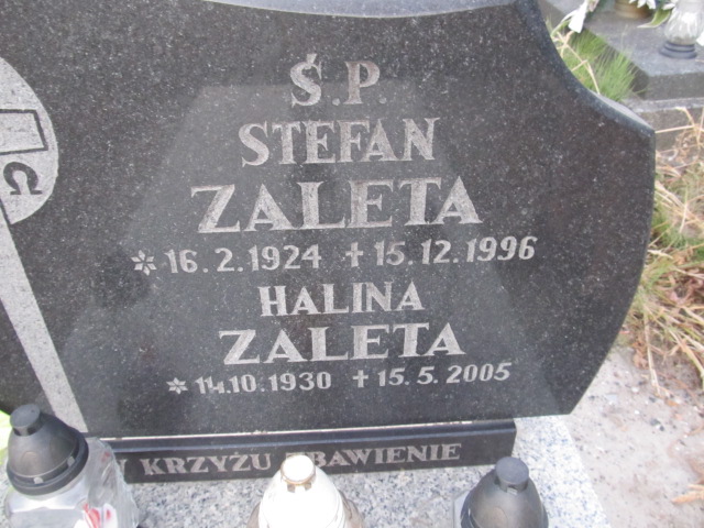 Stefan Zaleta 1924 Inowrocław - Grobonet - Wyszukiwarka osób pochowanych