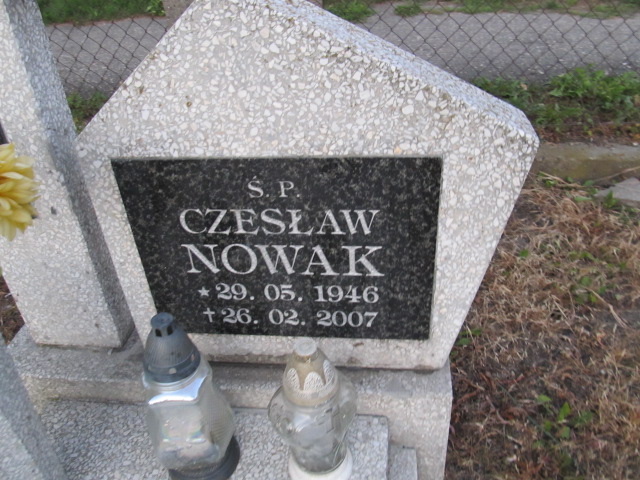 Czesław Nowak 1946 Inowrocław - Grobonet - Wyszukiwarka osób pochowanych