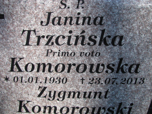 Zygmunt Komorowski 1928 Inowrocław - Grobonet - Wyszukiwarka osób pochowanych