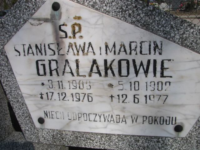 Stanisława Gralak 1903 Inowrocław - Grobonet - Wyszukiwarka osób pochowanych