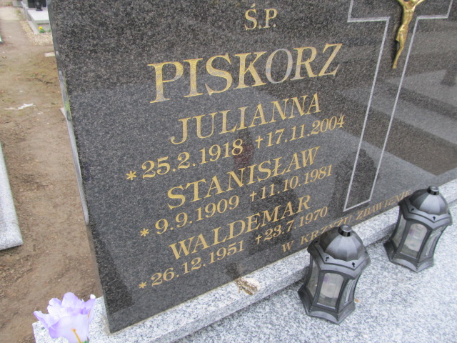 Julianna Piskorz 1918 Inowrocław - Grobonet - Wyszukiwarka osób pochowanych
