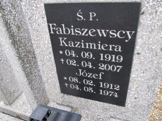 Kazimiera Fabiszewska 1919 Inowrocław - Grobonet - Wyszukiwarka osób pochowanych