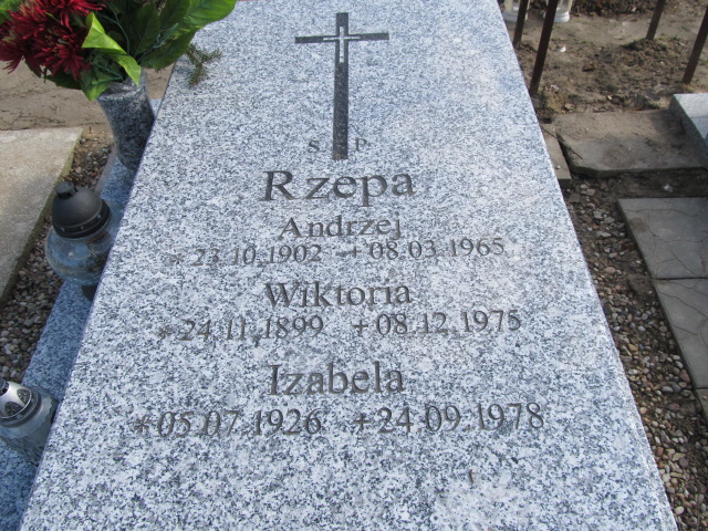 Andrzej Rzepa 1902 Inowrocław - Grobonet - Wyszukiwarka osób pochowanych