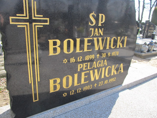 Jan Bolewicki 1899 Inowrocław - Grobonet - Wyszukiwarka osób pochowanych