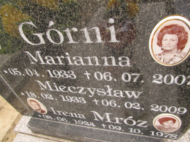 Marianna Górna 1933 Inowrocław - Grobonet - Wyszukiwarka osób pochowanych