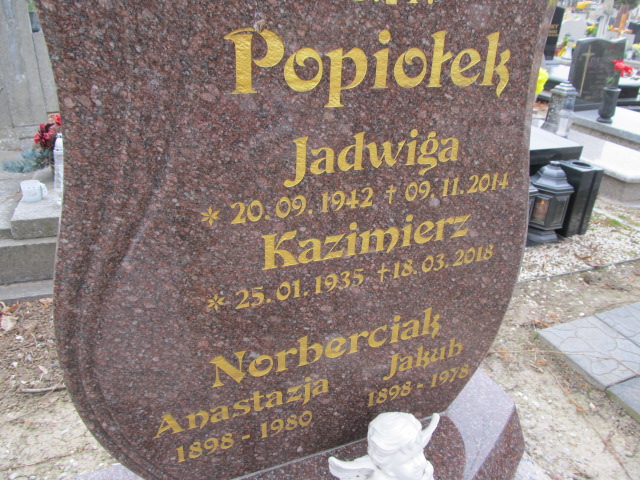 Jadwiga Popiołek 1942 Inowrocław - Grobonet - Wyszukiwarka osób pochowanych