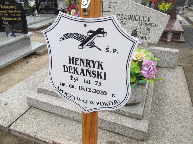 Henryk Dekański 1947 Inowrocław - Grobonet - Wyszukiwarka osób pochowanych