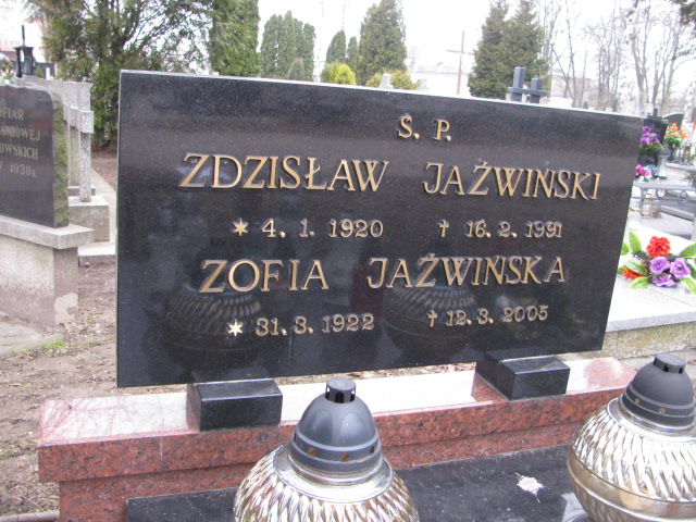 Zdzisław Jaźwiński 1920 Inowrocław - Grobonet - Wyszukiwarka osób pochowanych