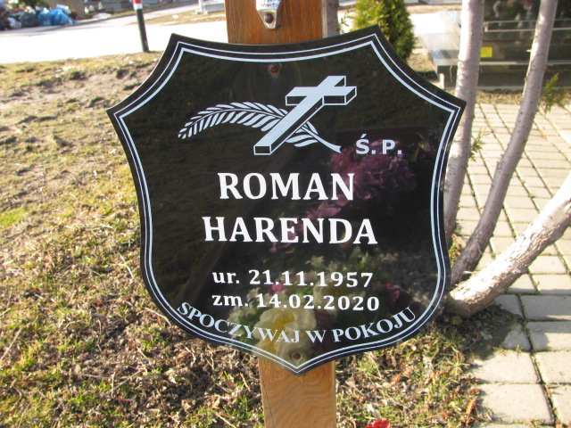 Roman Harenda 1957 Inowrocław Parafialny - Grobonet - Wyszukiwarka osób pochowanych