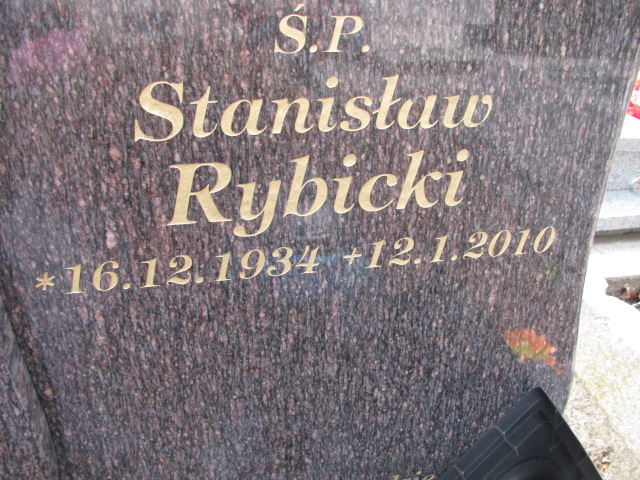 Stanisław Rybicki 1934 Inowrocław - Grobonet - Wyszukiwarka osób pochowanych